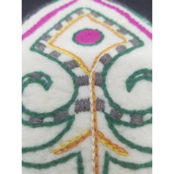 Handmade Wool Felted Potholders on Twisted Rope Made in Kyrgyzstan - Picture 3 of 5